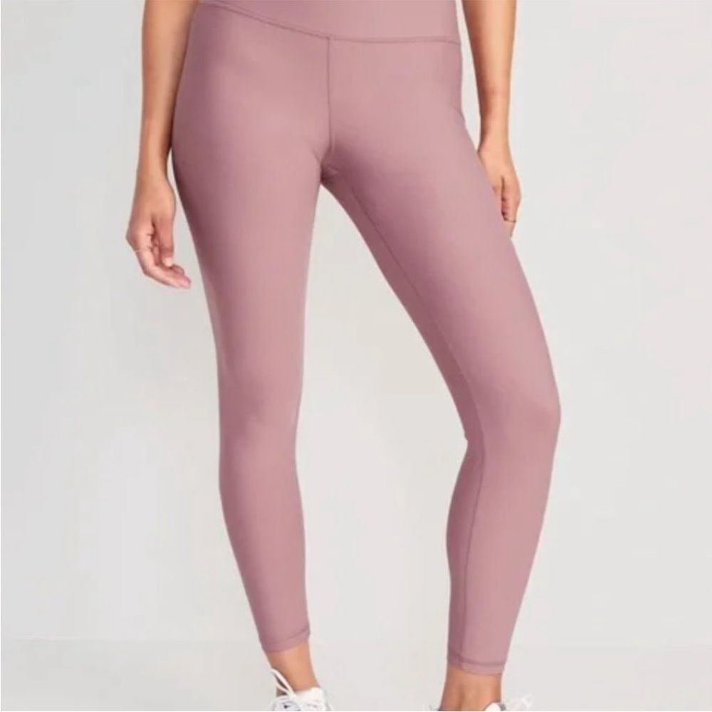 A&F Contour Full-Length cross over Leggings in Pink/Mauve (XS)